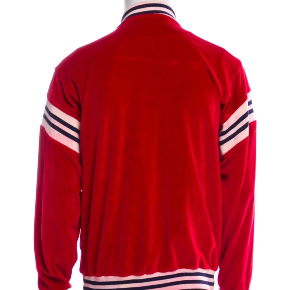 Auth Christian Dior Striped Bomber Track Jacket - Picture 3 of 4